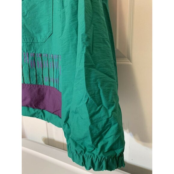 Vtg Pro Spirit Men’s Sz XL Green Anorak Pullover 1/2 Zip Jacket - Picture 7 of 9